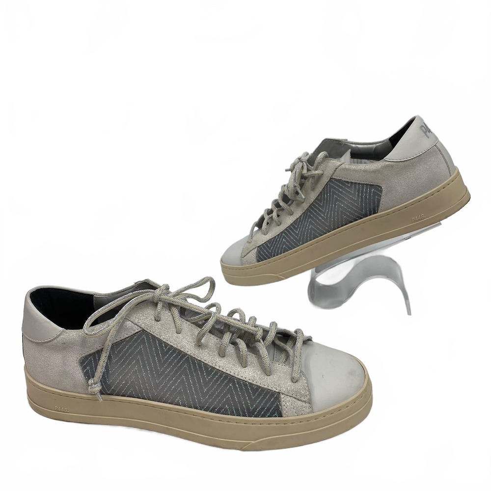 P448 Sneakers | Sparkle mesh 41EU | Women's White Leather